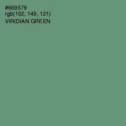 #669579 - Viridian Green Color Image
